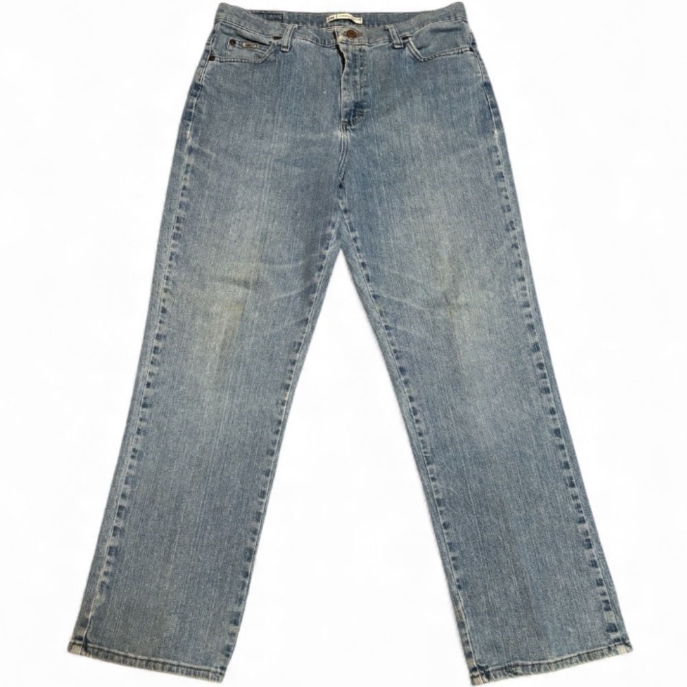 Lee Straight Leg Jeans 32x30  Size 12 Classic Blue   SKU24